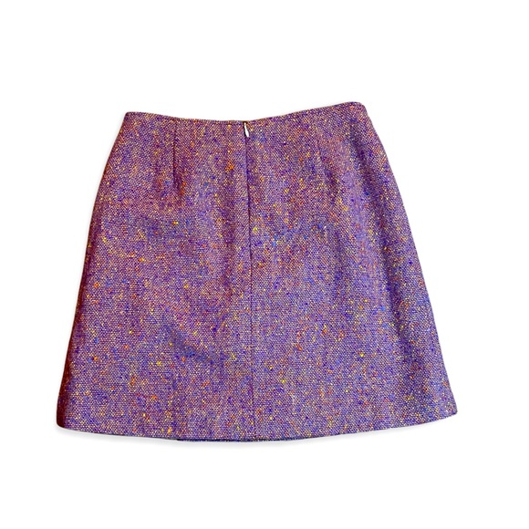 Irish tweed short skirt with side slit made to order, size 4. - Picture 2 of 3